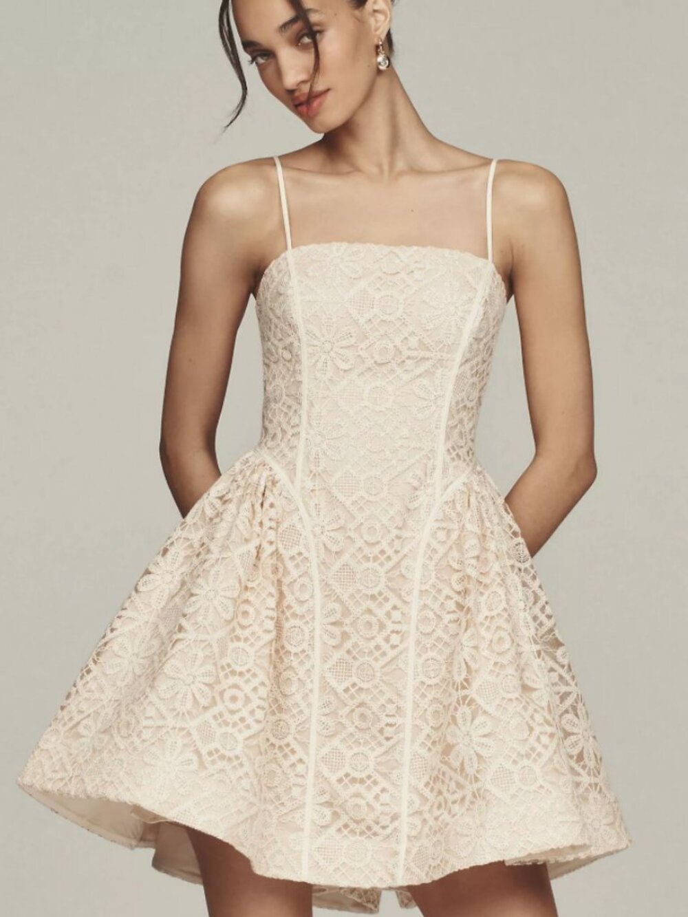 NWT Lace Basque-Waist Min By Anthropologie Lace Size 2